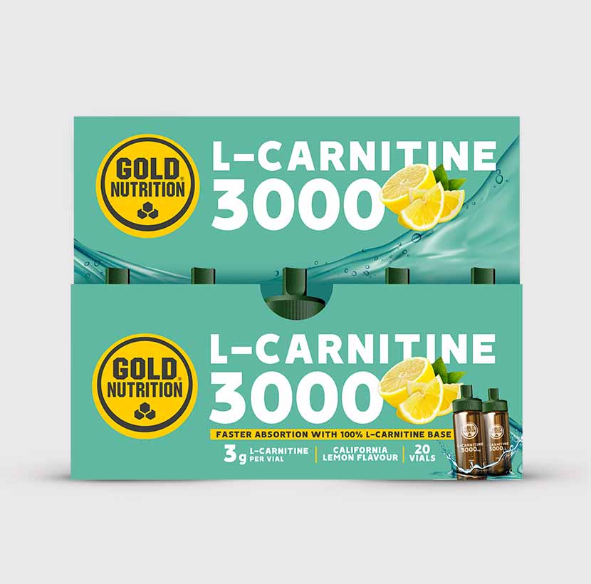 GoldNutrition L-Carnitine 3000 liquid supplement vial packaging.