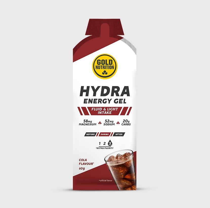 GoldNutrition Hydra Gel vitamins and supplements container showing the product label and packaging design.