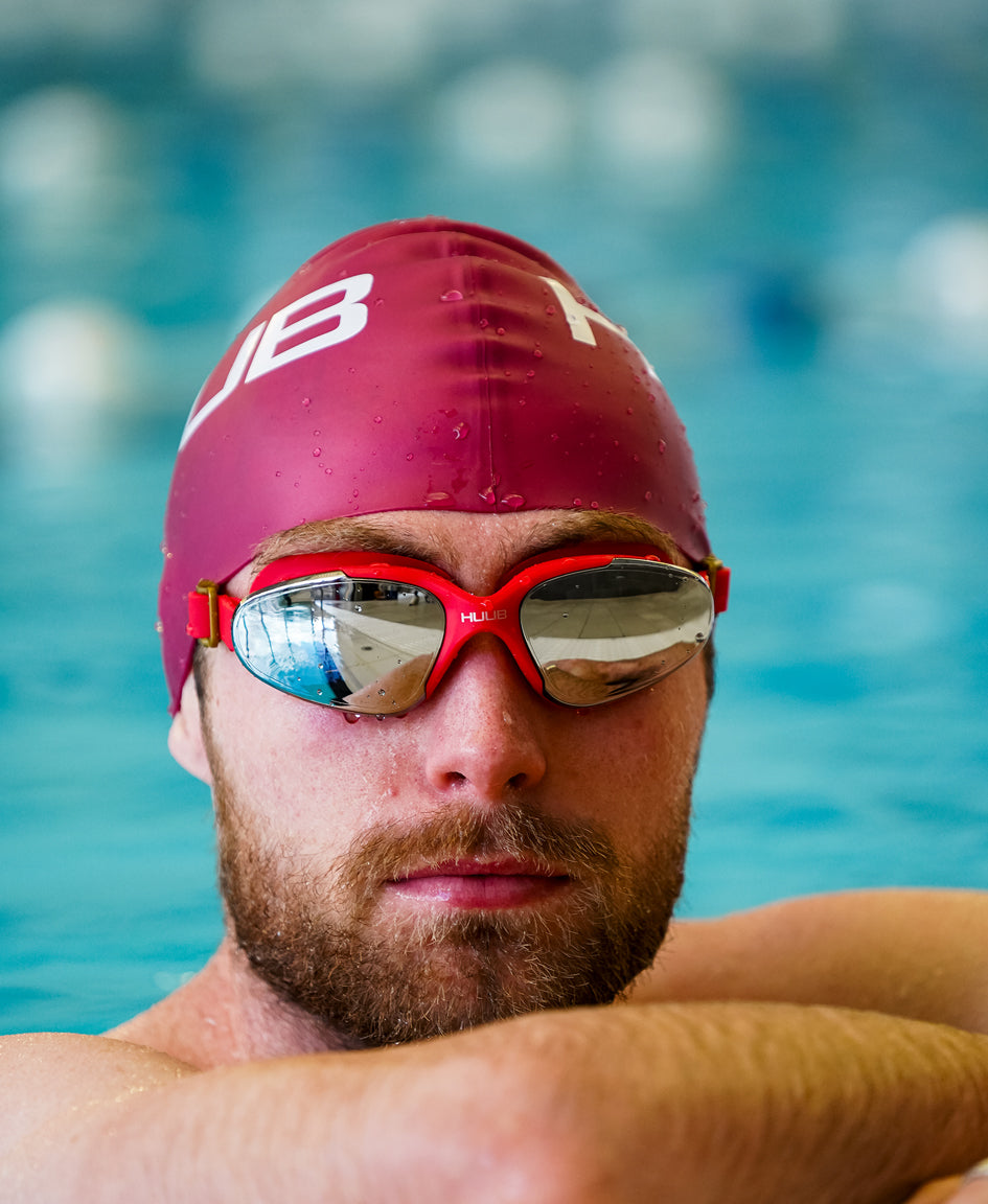 HUUB Vision Swim Goggle ultra-soft comfort fit, mirror lens, all-round visibility