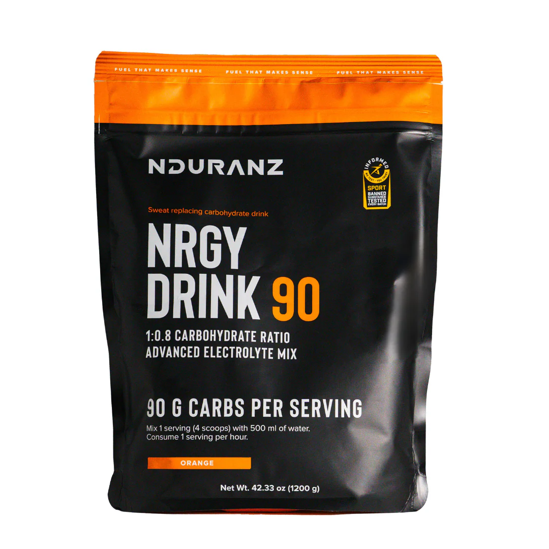 NduranZ Energy Drink 90 can with vibrant label, showcasing a sleek design and energetic branding.
