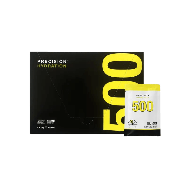 Precision Fuel & Hydration electrolyte and carbohydrate drink mix powder in a resealable bag with scoop, for hydration and energy.
