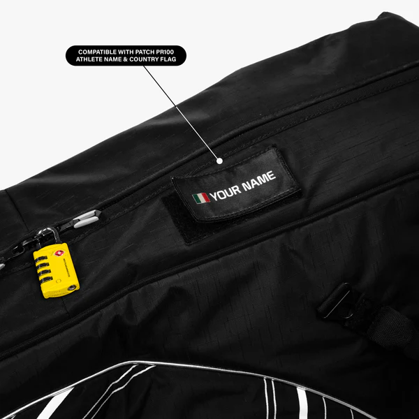 Scicon Aerocomfort 3.0 road bicycle travel bag with padded interior and sturdy wheels for secure bike transport.